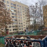 Листья собрали, в контейнер покидали